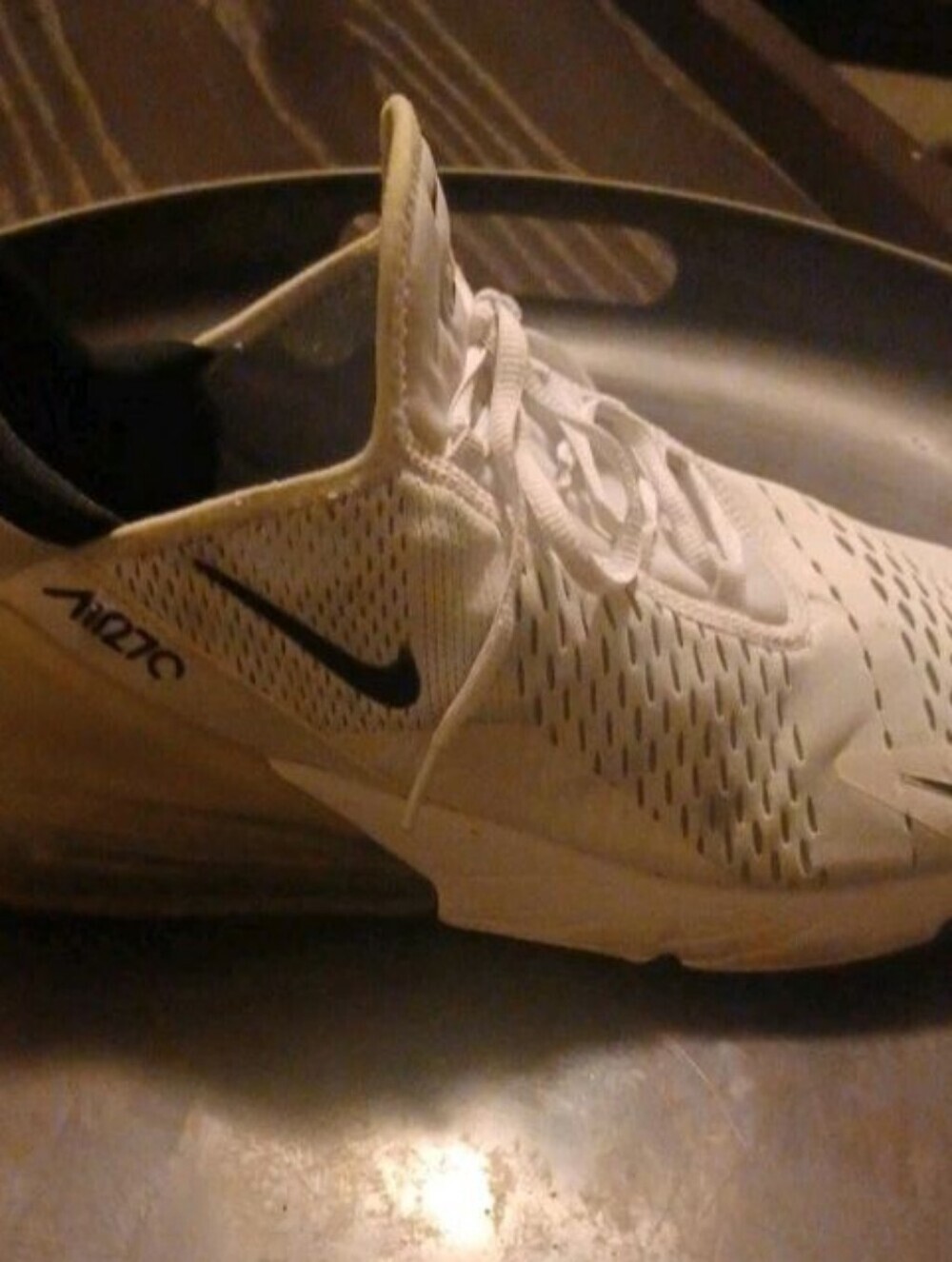 Nike Air Max 270 Men's Sneakers - White, Black  Size 14 - Picture 6 of 12